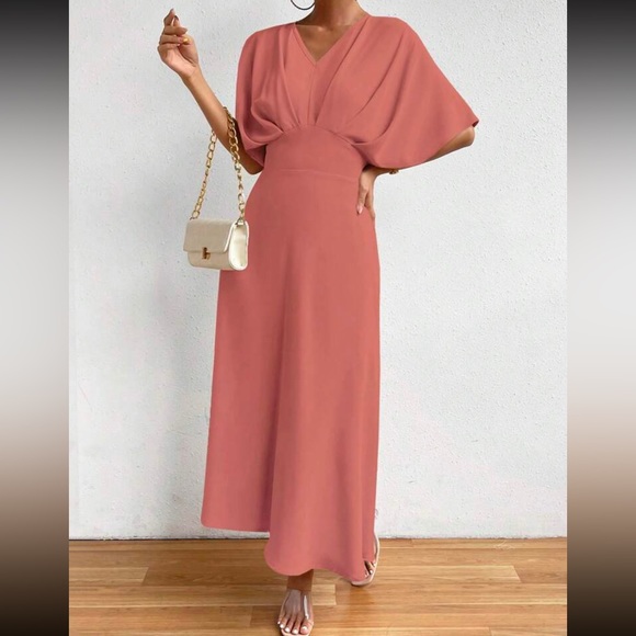 Boho batwing sleeve A line dress - Picture 6 of 6